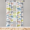 thumbnail image 1 of Ambesonne Shark Curtains, Underwater Fish Art Pattern, Pair of 28"x63", Cadet Blue, 1 of 2