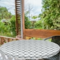 thumbnail image 1 of Ambesonne Shark Fitted Round Tablecloth, Swimming Wild Fishes, 36"- 40" Diameter, Charcoal Grey White, 1 of 5