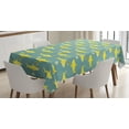 thumbnail image 1 of Ambesonne Shark Tablecloth Rectangular Table Cover, Friendly Yellow Fishes, 60"x84", Sea Green Yellow, 1 of 4
