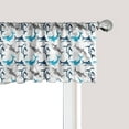 thumbnail image 1 of Ambesonne Shark Window Valance, Dangerous Deep Seas, 54" X 12", Blue Navy Blue Grey, 1 of 5