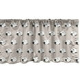 thumbnail image 1 of Ambesonne Sheep Window Valance, Furry Animal, 54" X 18", Pale Tan Charcoal Grey, 1 of 3