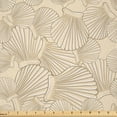thumbnail image 1 of Ambesonne Shells Fabric by the Yard Microfiber, Interlacing Clams Motif, 3 Yards, Caramel Beige and Tan, 1 of 4