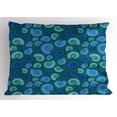 thumbnail image 1 of Ambesonne Shells Pillow Sham, Periwinkle and Vortex, 36" X 20", Blue Violet Dark Teal, 1 of 2