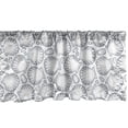thumbnail image 1 of Ambesonne Shells Window Valance, Pointilist Scallops, 54" X 18", Night Blue and White, 1 of 3
