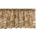 thumbnail image 1 of Ambesonne Shells Window Valance, Sea Coned Starfish, 54" X 12", Pale Caramel Pale Coffee, 1 of 3