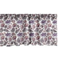 thumbnail image 1 of Ambesonne Shells Window Valance, Tropical Beach Seashells Ornamental Hand Drawn Random Alignment Plain Backdrop, Curtain Valance for Kitchen Bedroom Decor with Rod Pocket, 54" X 12", Multicolor, 1 of 3