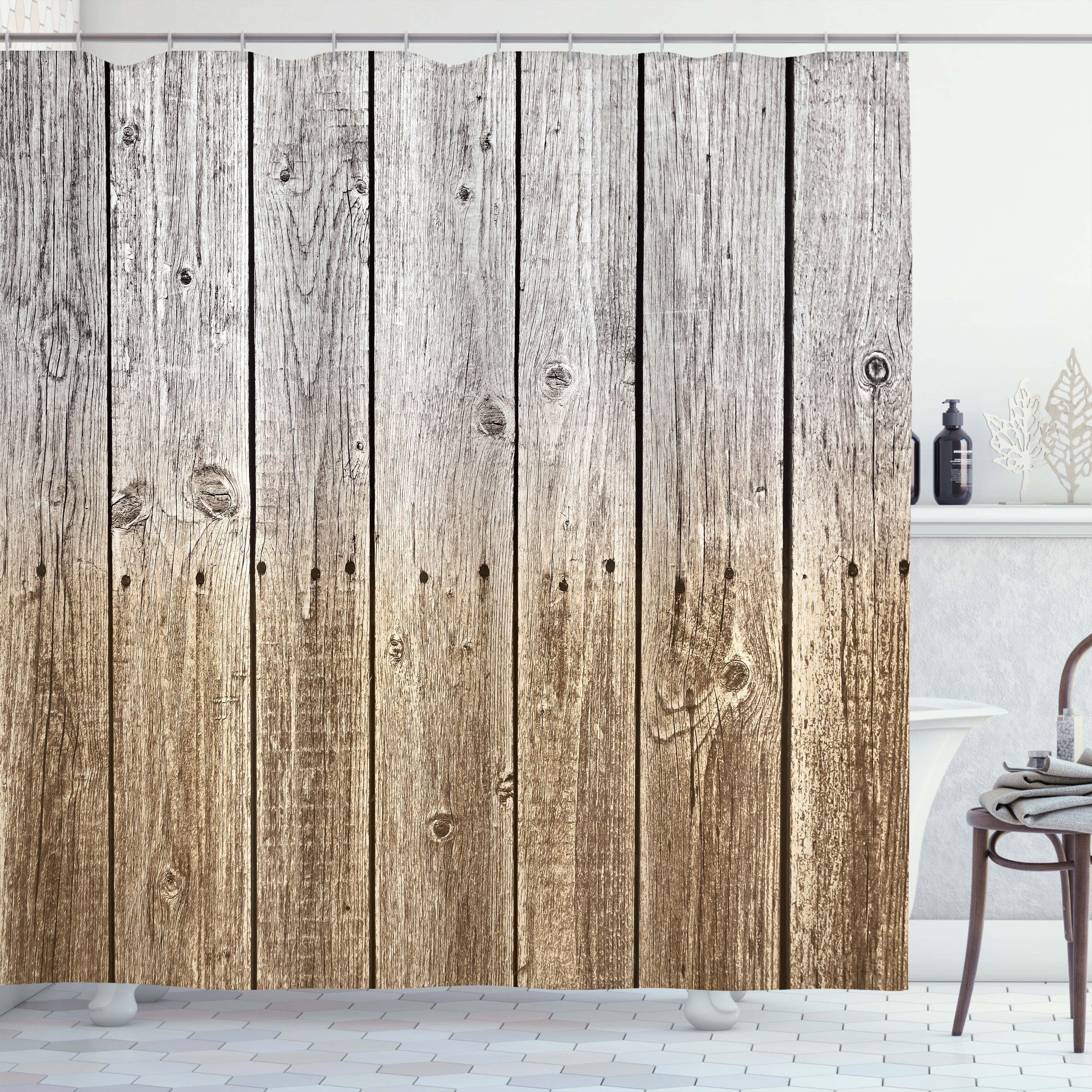 Ambesonne Shower Curtain, , 69"Wx75"L, Pale Camel