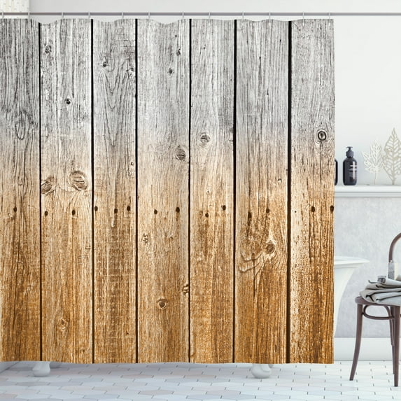 Ambesonne Shower Curtain, , 69"Wx84"L, Sand Brown