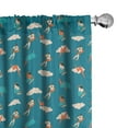 thumbnail image 1 of Ambesonne Skateboarding Curtains, Boy Making Moves, Pair of 28"x63", Petrol Blue Multicolor, 1 of 5