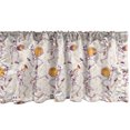 thumbnail image 1 of Ambesonne Skeleton Valance Pack of 2, Halloween Pattern Pumpkin, 42"X18", Dried Rose Pale Orange, 1 of 5