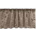 thumbnail image 1 of Ambesonne Skeleton Window Valance, Doodle Fossil Dinosaurs, 54" X 18", Cocoa Pale Sepia, 1 of 3