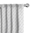 thumbnail image 1 of Ambesonne Sketch Curtains, Sealife Anchor Fish Hook, Pair of 28"x84", Grey and White, 1 of 5