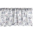 thumbnail image 1 of Ambesonne Sketch Window Valance, Retro Bicycle and Cupcake, 54" X 12", Multicolor, 1 of 3