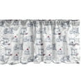 thumbnail image 1 of Ambesonne Sketch Window Valance, Retro Bicycle and Cupcake, 54" X 18", Multicolor, 1 of 3