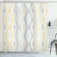 thumbnail image 1 of Ambesonne Sketchy Shower Curtain, Abstract Chain, 69"Wx84"L, Pale Grey and Yellow, 1 of 3