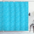 thumbnail image 1 of Ambesonne Ski Pattern Shower Curtain, and Snowflakes, 69"Wx75"L, Sky Blue and White, 1 of 5