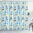 thumbnail image 1 of Ambesonne Skiing Shower Curtain, Skiing Outfit and Equipment, 69"Wx70"L, Ivory and Multicolor, 1 of 3