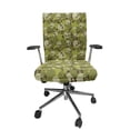 thumbnail image 1 of Ambesonne Skull Office Chair Cover Stretchable High Back, Scary Concept Design, Green Pale Green Beige, 1 of 1