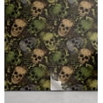 thumbnail image 1 of Ambesonne Skull Peel & Stick Wallpaper for Home, Bonehead Dia de Los Muertos, 13"x100", Camel Green Brown, 1 of 5