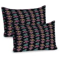 thumbnail image 1 of Ambesonne Skull Pillow Sham 2 Pack, Sugar Calavera Art Mexican, 26"x20", Grey Multicolor, 1 of 3