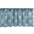 thumbnail image 1 of Ambesonne Skull Valance Pack of 2, Pastel Tones Calavera Art, 54"X18", Blue Grey White, 1 of 2