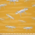 thumbnail image 1 of Ambesonne Sky Fabric by the Yard Microfiber, Tech Drones with 4 Propellers, 2 Yards, Pale Orange and Pale Grey, 1 of 2