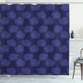 thumbnail image 1 of Ambesonne Sky Shower Curtain, Zentangle Clouds Stars Graphic, 69"Wx75"L, Indigo Dark Lavender, 1 of 3