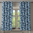 thumbnail image 1 of Ambesonne Slate Blue Grommet Curtain, Zigzag Twisty Lines, 50" x 54", Dark Slate Blue, 1 of 6