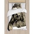 thumbnail image 1 of Ambesonne Sloth Duvet Cover Set, 1 of 3