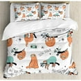 thumbnail image 1 of Ambesonne Sloth Duvet Cover Set, 1 of 3