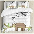 thumbnail image 1 of Ambesonne Sloth Duvet Cover Set, 1 of 3