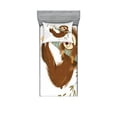 thumbnail image 1 of Ambesonne Sloth Fitted Sheet & Pillow Sham Set, Cheerful Animal on Tree, Twin, Brown Khaki Grey, 1 of 2