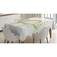 thumbnail image 1 of Ambesonne Sloth Tablecloth Rectangular Table Cover, Young Animal on Palm Tree, 60"x90", Pale Brown Green, 1 of 4