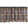 thumbnail image 1 of Ambesonne Snack Bar Window Valance, Smiling Fast Food, 54" X 12", Grey Multicolor, 1 of 3