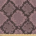 thumbnail image 1 of Ambesonne Snakeskin Print Fabric by the Yard Upholstery, Fashion Type Motif, 10 Yards, Mauve Taupe Dark Mauve, 1 of 5