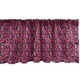 thumbnail image 1 of Ambesonne Snakeskin Print Window Valance, Girly Wild Fashion, 54" X 18", Magenta Multicolor, 1 of 3
