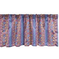 thumbnail image 1 of Ambesonne Snakeskin Print Window Valance, Wild Reptilian Art, 54" X 18", Magenta Azure Blue, 1 of 3