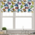 thumbnail image 1 of Ambesonne Sneakers Valance Pack of 2, Shoes Hipster Style Items, 54"X18", Multicolor, 1 of 4