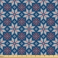 thumbnail image 1 of Ambesonne Snow Fabric by the Yard Upholstery, Winter Motifs Christmas Art, 10 Yards, Dark Lavender and Coral, 1 of 1