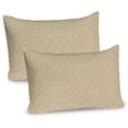 thumbnail image 1 of Ambesonne Snowflake Pillow Sham 2 Pack, Abstract Christmas Theme, 36"x20", Ecru and White, 1 of 3