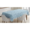 thumbnail image 1 of Ambesonne Snowflake Tablecloth Rectangular Table Cover, Cold Weather Design, 52"x70", Pale Blue Taupe White, 1 of 4