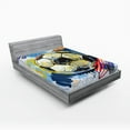 thumbnail image 1 of Ambesonne Soccer Fitted Sheet, Colorful Detailed, Full Size, Multicolor, 1 of 3