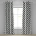 thumbnail image 1 of Ambesonne Soccer Grommet Curtain, Cartoon Funny Mascot, 50" x 72", Black White Yellow, 1 of 6