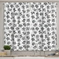 thumbnail image 1 of Ambesonne Soccer Kitchen Curtains, Football Numbers Cartoon, 55"x39", Multicolor, 1 of 2