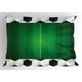 thumbnail image 1 of Ambesonne Soccer Pillow Sham, Football Field Goal, 26" X 20", Black White Green, 1 of 2