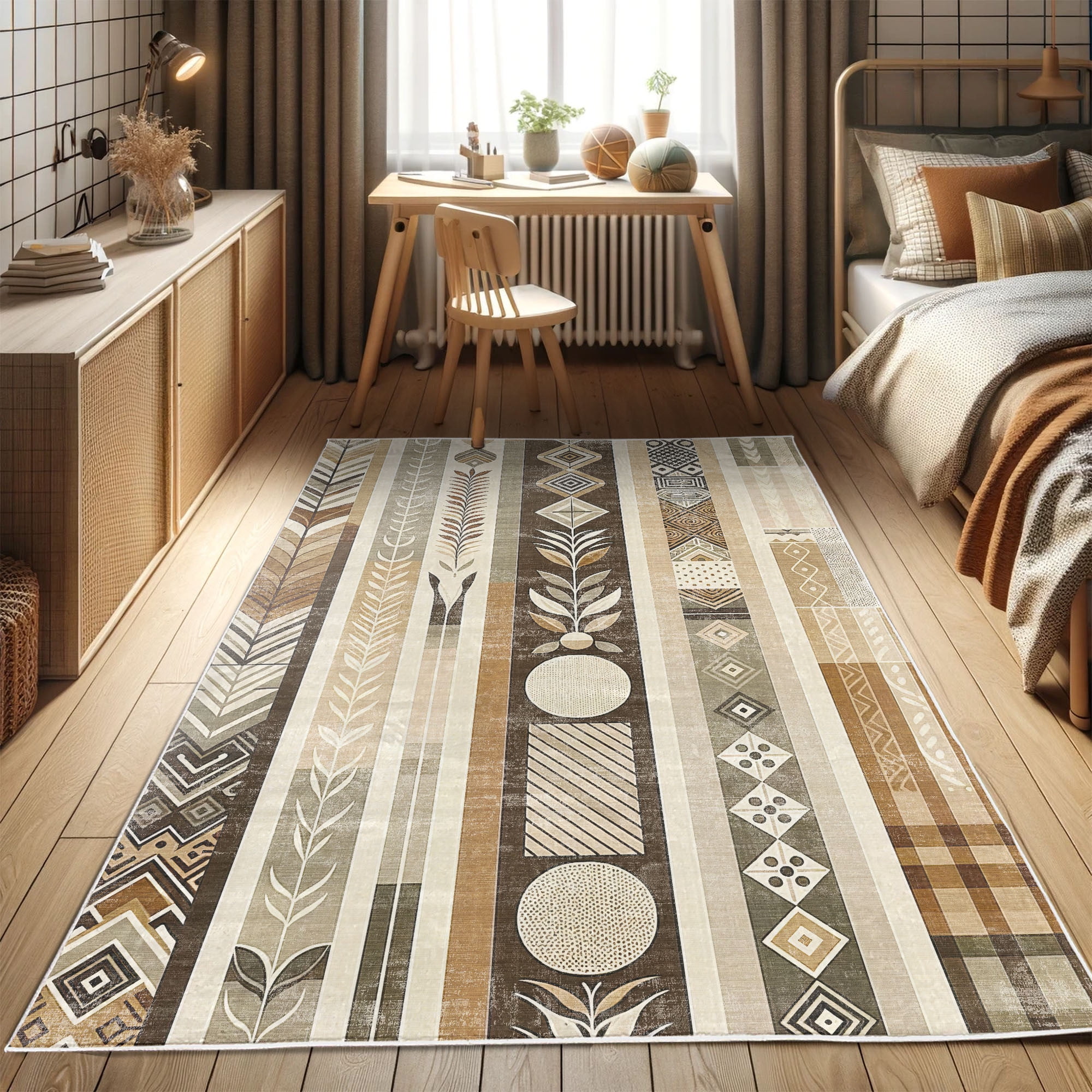 Earthy Brown Rug Ambesonne Southwestern Decorative Rug Carpet, Brown Earthy Colors, 2' 2 ...