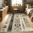 thumbnail image 1 of Ambesonne Southwestern Decorative Rug Carpet, Earthy Ethnic Motifs, 5' 1" X 7' 5", Black Brown Grey, 1 of 5