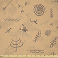 thumbnail image 1 of Ambesonne Southwestern Fabric by the Yard Microfiber, Traces of Bird Art, 3 Yards, Pastel Brown and Taupe, 1 of 2