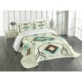 thumbnail image 1 of Ambesonne Southwestern Quilted Bedspread Set 3 Pcs, Aztec Art, King Size, Multicolor, 1 of 3
