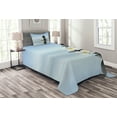 thumbnail image 1 of Ambesonne Spa Quilted Bedspread Set 2 Pcs, Stones Plumeras, Twin Size, Pale Blue and Grey, 1 of 3